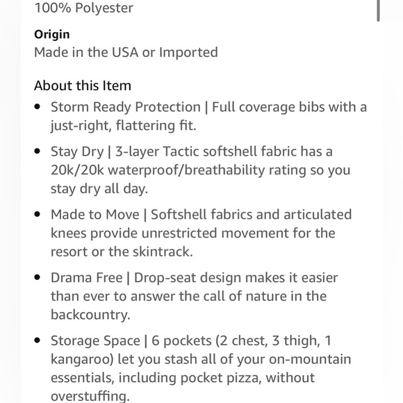 Flylow Foxy Bib Pant - Yellow - Medium - Picture 8 of 16